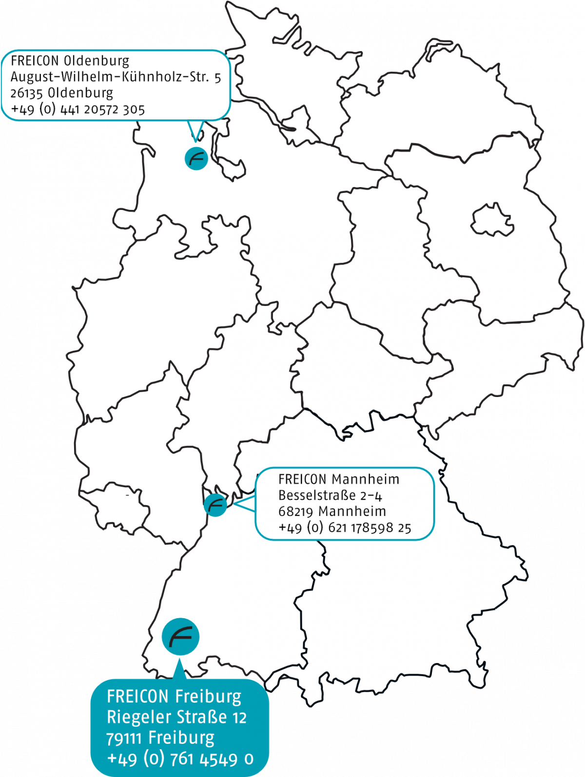 deutschland-karte - ITSM by FREICON